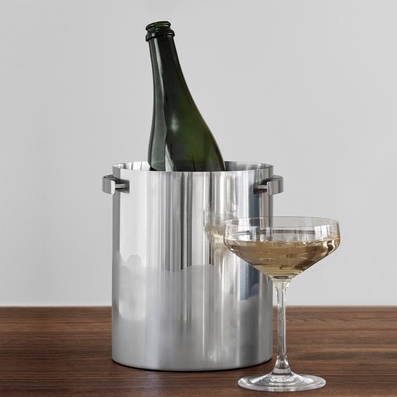 Arne Jacobsen Champagnekøler I Stål. Vejl. Udsalgspris 1.249,- 